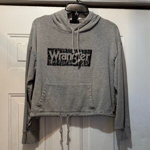 Wrangler Women's Gray short hoodie